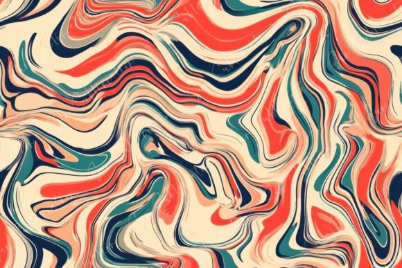 Abstract Swirling Patterns Seamless