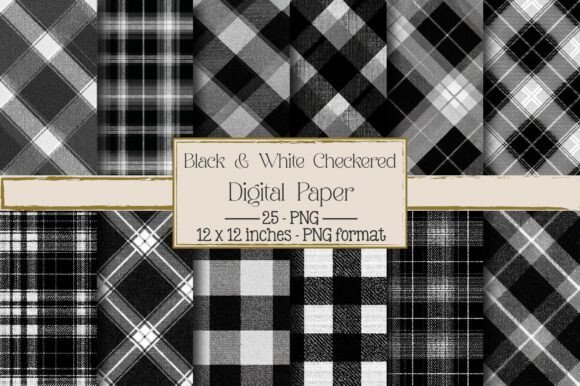 Black White Checkered Patterns: Versatile Design Assets for Creators
