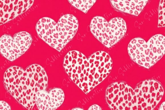 Colorful Heart Patterns on a Bright: Elevating Your Digital and Print Projects with Playful Design