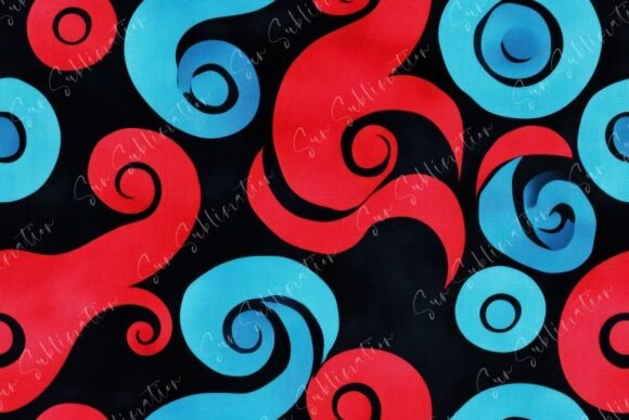 Dynamic Swirling Patterns Seamless