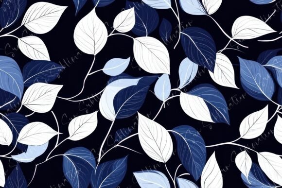 Elegant Leaf Patterns Blending Seamless