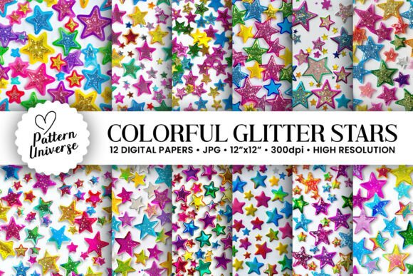 Elevating Digital Craftsmanship: The Strategic Value of Neon Glitter Star Stickers Patterns in Modern Design