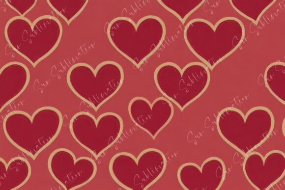 Elevating Romantic Branding with the Vibrant and Playful Heart Patterns Set