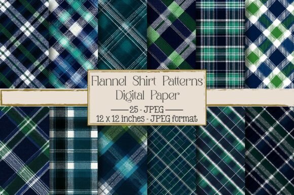 Flannel Shirt Patterns: 25 Distressed Designs for Instant Creative Use
