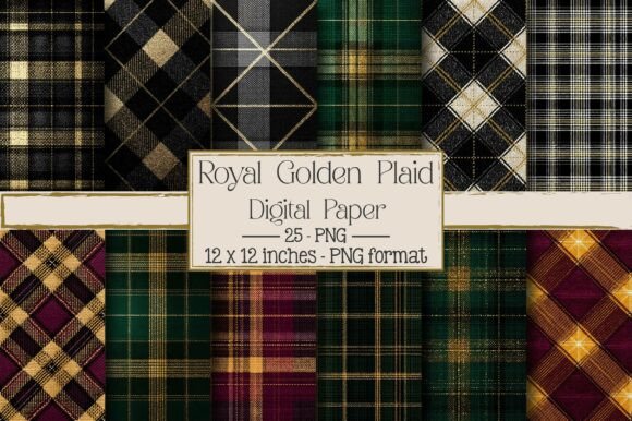 Royal Golden Plaid Patterns: Elevate Your Design Projects