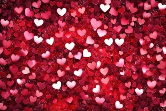 Vibrant and Lush Heart Patterns